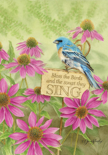 Bless the Birds Spring House Flag