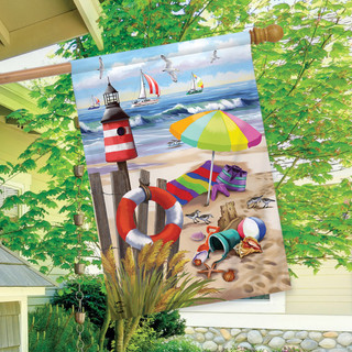 Shore Life Summer House Flag