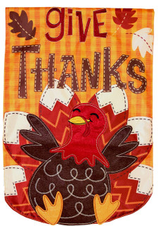 Turkey Applique Garden Flag