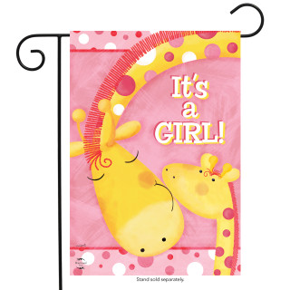 It's A Girl Garden Flag