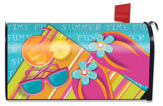 Pool Party Summer Large / Oversized Mailbox Cover