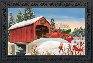 Winter Bridge Doormat