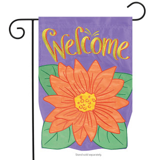 Gerbera Bloom Welcome Garden Flag