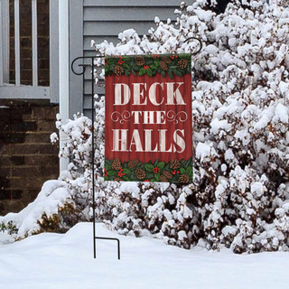 Christmas Garland Garden Flag