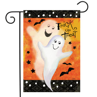 Ghost Duet Halloween Garden Flag