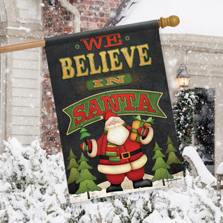 We Believe Christmas House Flag