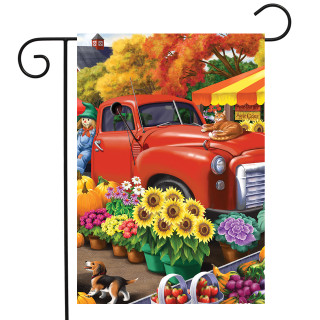 Farm Fresh Market Autumn Garden Flag