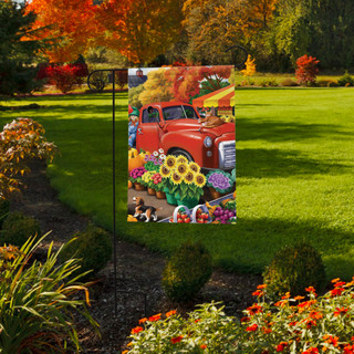 Farm Fresh Market Autumn Garden Flag