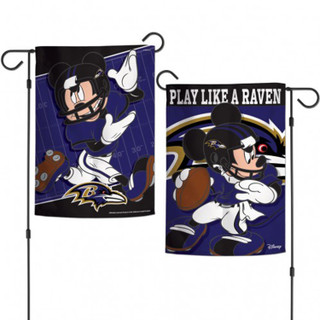 Baltimore Ravens 2-Sided Mickey Mouse NFL Garden Flag