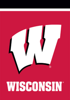 Briarwood Lane Wisconsin Badgers NCAA Licensed Garden Flag with colorful printed design and decorative detail.