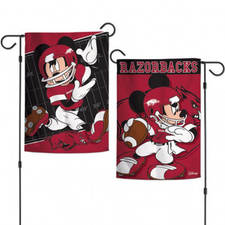 Arkansas Razorbacks NCAA Mickey Mouse Garden Flag