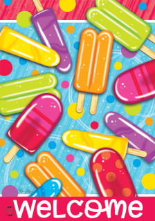 Popsicles Summer House Flag