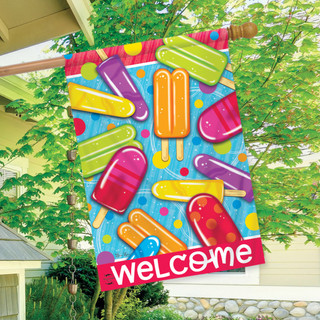 Popsicles Summer House Flag
