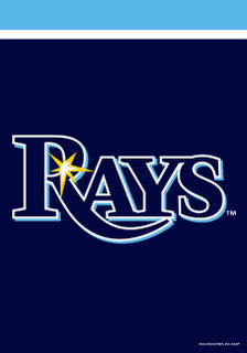 Briarwood Lane Tampa Bay Rays MLB Licensed House Flag, official mlb licensed flags, navy blue color.
