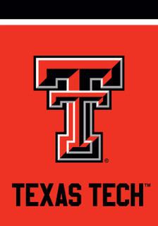 Briarwood Lane Texas Tech Red Raiders NCAA Licensed House Flag with large decorative logo and text.