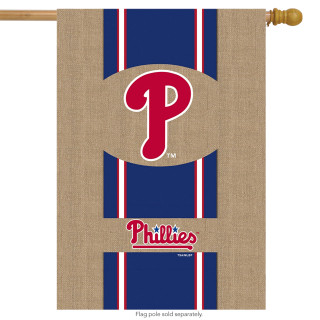Philadelphia Phillies Burlaps MLB Licensed House Flag