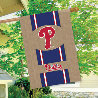 Philadelphia Phillies Burlaps MLB Licensed House Flag