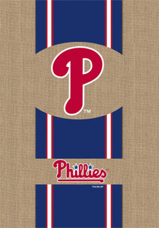 Philadelphia Phillies Burlaps MLB Licensed House Flag