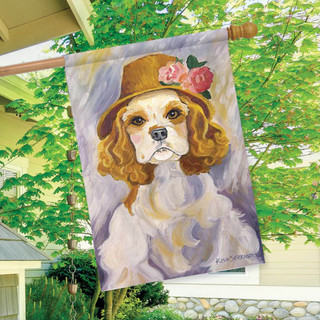 Ruffoir Cocker Spaniel Dog House Flag