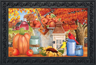 Apple Picking Fall Doormat