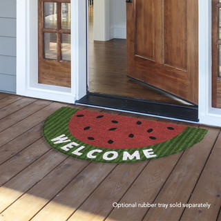 Watermelon Summer Natural Fiber Coir Doormat