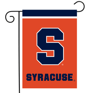 Syracuse Orange NCAA Licensed Garden Flag by Briarwood Lane, official team banner in vibrant orange color.