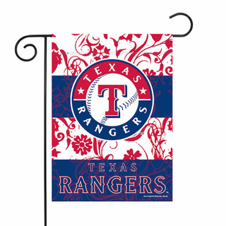 Texas Rangers MLB Licensed garden flag, Sparo, double-sided, officially licensed baseball team logo decoration.