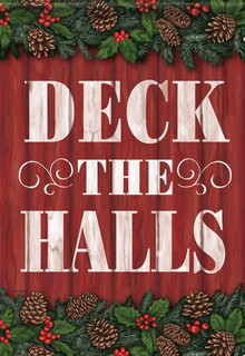 Christmas Garland House Flag