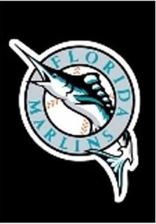 Florida Marlins Applique Garden Flag MLB