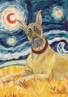 Van Growl Great Dane House Flag