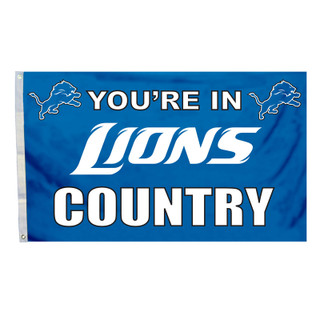 Detroit Lions Country Grommet Flag