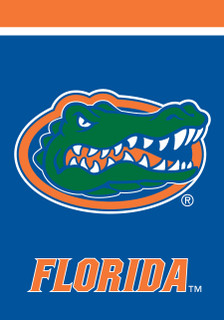 Briarwood Lane Florida Gators NCAA Licensed House Flag, official college sports banner with colorful decorative design.