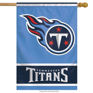 Tennessee Titans Vertical NFL House Flag