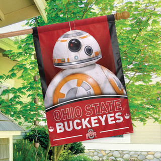Ohio State "Buckeyes" NCAA Star Wars Vertical House Flag