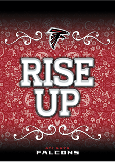 Atlanta Falcons Paisley NFL Garden Flag