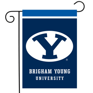 Briarwood Lane BYU Cougars NCAA Licensed Garden Flag, official university team banner with colorful logo.