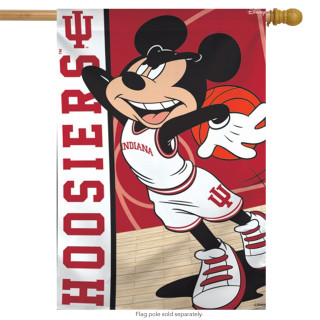 Indiana University Hoosiers NCAA Mickey Mouse House Flag