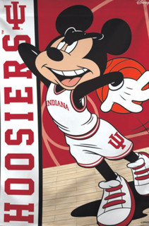 Indiana University Hoosiers NCAA Mickey Mouse House Flag