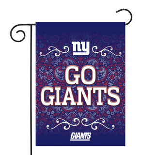 New York Giants Paisley NFL Garden Flag