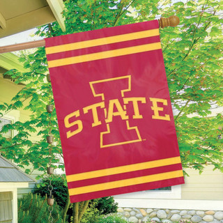 Iowa State Applique & Embroidered Banner Flag NCAA
