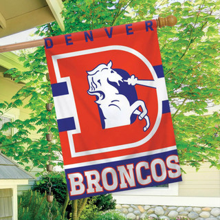 Denver Broncos Vertical NFL House Flag