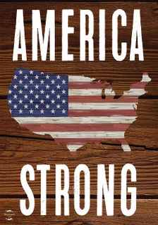 Briarwood Lane America Strong Patriotic Double-Sided Garden Flag with red, white, and blue stars stripes.