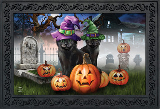 Spooky Kittens Halloween Doormat - Briarwood Lane