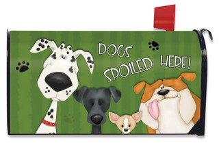 Spoiled Dogs Fall Mailbox Cover