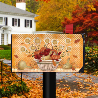 Harvest Bounty Autumn Mailbox Cover