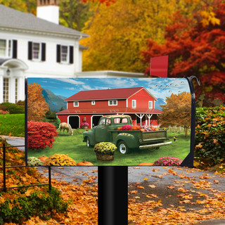 Farm Fresh Mums Autumn Mailbox Cover