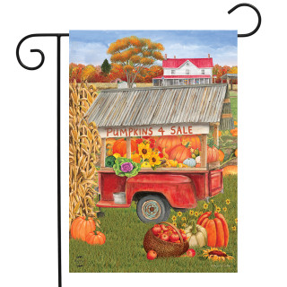 Pumpkins For Sale Autumn Garden Flag