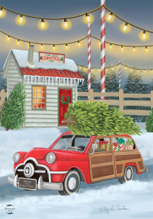 Home For Christmas House Flag