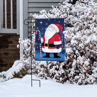 North Star Santa Christmas Garden Flag