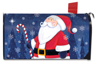 North Star Santa Christmas Mailbox Cover